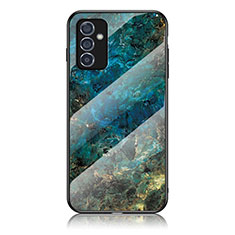 Funda Bumper Silicona Gel Espejo Patron de Moda Carcasa para Samsung Galaxy A15 5G Azul
