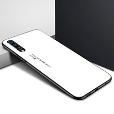 Funda Bumper Silicona Gel Espejo Patron de Moda Carcasa para Samsung Galaxy A70 Blanco