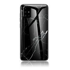 Funda Bumper Silicona Gel Espejo Patron de Moda Carcasa para Samsung Galaxy A71 4G A715 Negro