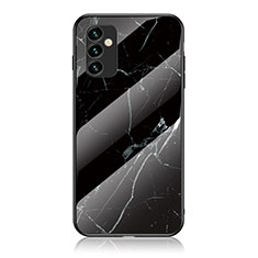 Funda Bumper Silicona Gel Espejo Patron de Moda Carcasa para Samsung Galaxy M23 5G Negro