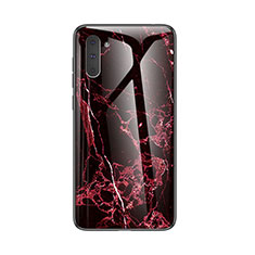 Funda Bumper Silicona Gel Espejo Patron de Moda Carcasa para Samsung Galaxy Note 10 5G Rojo