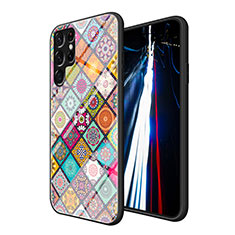 Funda Bumper Silicona Gel Espejo Patron de Moda Carcasa para Samsung Galaxy S22 Ultra 5G Multicolor