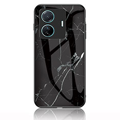 Funda Bumper Silicona Gel Espejo Patron de Moda Carcasa para Vivo iQOO Z6 Pro 5G Negro