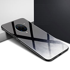 Funda Bumper Silicona Gel Espejo Patron de Moda Carcasa para Xiaomi Poco F2 Pro Negro
