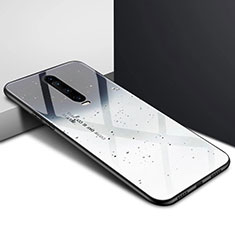 Funda Bumper Silicona Gel Espejo Patron de Moda Carcasa para Xiaomi Poco X2 Gris