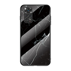 Funda Bumper Silicona Gel Espejo Patron de Moda Carcasa para Xiaomi Redmi Note 11 4G (2022) Negro