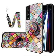 Funda Bumper Silicona Gel Espejo Patron de Moda Carcasa S01 para Samsung Galaxy S22 Plus 5G Vistoso