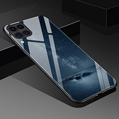 Funda Bumper Silicona Gel Espejo Patron de Moda Carcasa S02 para Huawei Nova 7i Negro