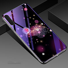 Funda Bumper Silicona Gel Espejo Patron de Moda Carcasa S02 para Samsung Galaxy Note 10 Morado