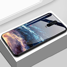 Funda Bumper Silicona Gel Espejo Patron de Moda Carcasa S02 para Xiaomi Redmi K30 5G Marron