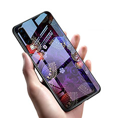 Funda Bumper Silicona Gel Espejo Patron de Moda Carcasa S03 para Huawei P30 Morado