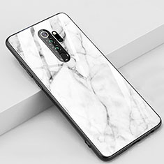 Funda Bumper Silicona Gel Espejo Patron de Moda Carcasa S03 para Xiaomi Redmi Note 8 Pro Blanco