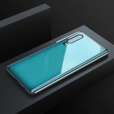 Funda Bumper Silicona Gel Espejo Patron de Moda Carcasa Z02 para Huawei P30 Cian