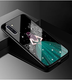 Funda Bumper Silicona Gel Espejo Vestido de Novia Carcasa para Samsung Galaxy Note 10 Plus 5G Verde