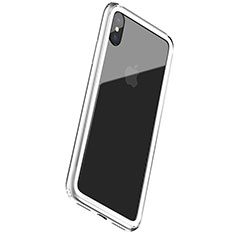 Funda Bumper Silicona Gel para Apple iPhone X Blanco