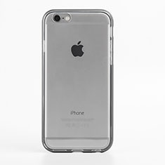 Funda Bumper Silicona Transparente Gel para Apple iPhone 6 Plus Gris