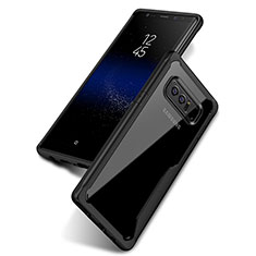 Funda Bumper Silicona Transparente Gel para Samsung Galaxy Note 8 Negro