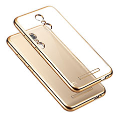 Funda Bumper Silicona Transparente Gel para Xiaomi Redmi Note 3 Pro Oro