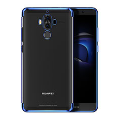 Funda Bumper Silicona Transparente Mate para Huawei Mate 9 Azul