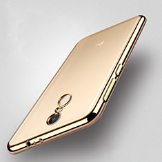 Funda Bumper Silicona Transparente Mate para Xiaomi Redmi Note 4 Oro