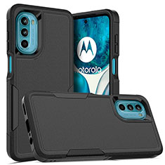 Funda Bumper Silicona y Plastico Carcasa Frontal y Trasera 360 Grados MQ1 para Motorola MOTO G52 Negro