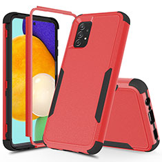 Funda Bumper Silicona y Plastico Carcasa Frontal y Trasera 360 Grados MQ1 para Samsung Galaxy A52 5G Rojo