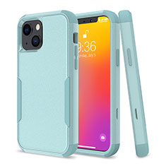 Funda Bumper Silicona y Plastico Carcasa Frontal y Trasera 360 Grados para Apple iPhone 13 Mini Verde