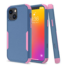 Funda Bumper Silicona y Plastico Carcasa Frontal y Trasera 360 Grados para Apple iPhone 14 Plus Multicolor