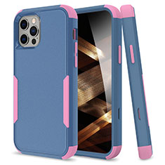 Funda Bumper Silicona y Plastico Carcasa Frontal y Trasera 360 Grados para Apple iPhone 15 Pro Multicolor