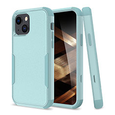 Funda Bumper Silicona y Plastico Carcasa Frontal y Trasera 360 Grados para Apple iPhone 15 Verde