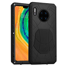 Funda Bumper Silicona y Plastico Carcasa Frontal y Trasera 360 Grados R01 para Huawei Mate 30 5G Negro