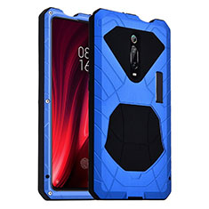 Funda Bumper Silicona y Plastico Carcasa Frontal y Trasera 360 Grados R01 para Xiaomi Mi 9T Pro Azul