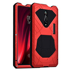Funda Bumper Silicona y Plastico Carcasa Frontal y Trasera 360 Grados R01 para Xiaomi Mi 9T Rojo