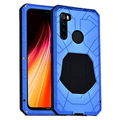 Funda Bumper Silicona y Plastico Carcasa Frontal y Trasera 360 Grados R01 para Xiaomi Redmi Note 8T Azul