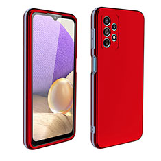 Funda Bumper Silicona y Plastico Carcasa Frontal y Trasera 360 Grados WL1 para Samsung Galaxy A32 5G Rojo