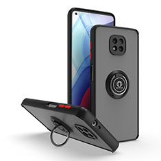 Funda Bumper Silicona y Plastico Mate Carcasa con Magnetico Anillo de dedo Soporte S04 para Motorola Moto G Power (2021) Rojo y Negro