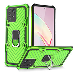 Funda Bumper Silicona y Plastico Mate Carcasa con Magnetico Anillo de dedo Soporte YF1 para Samsung Galaxy S10 Lite Menta Verde