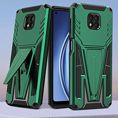 Funda Bumper Silicona y Plastico Mate Carcasa con Soporte A01 para Motorola Moto G Power (2021) Verde
