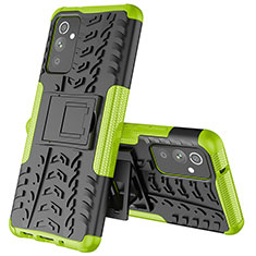 Funda Bumper Silicona y Plastico Mate Carcasa con Soporte J01X para Samsung Galaxy S23 FE 5G Verde