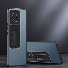 Funda Bumper Silicona y Plastico Mate Carcasa con Soporte JB1 para Xiaomi Mi 13 5G Azul