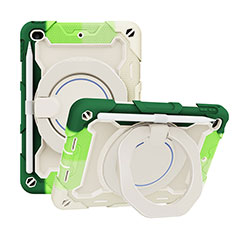 Funda Bumper Silicona y Plastico Mate Carcasa con Soporte L03 para Apple iPad Mini 5 (2019) Verde