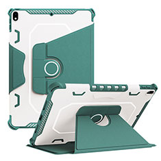 Funda Bumper Silicona y Plastico Mate Carcasa con Soporte L04 para Apple iPad Pro 10.5 Verde