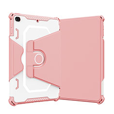 Funda Bumper Silicona y Plastico Mate Carcasa con Soporte L05 para Apple iPad Mini 5 (2019) Rosa