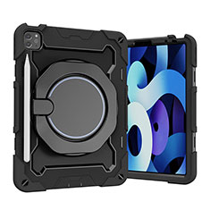 Funda Bumper Silicona y Plastico Mate Carcasa con Soporte L13 para Apple iPad Pro 11 (2020) Negro