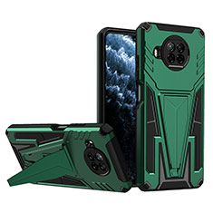 Funda Bumper Silicona y Plastico Mate Carcasa con Soporte MQ1 para Xiaomi Mi 10T Lite 5G Verde