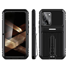 Funda Bumper Silicona y Plastico Mate Carcasa con Soporte para Samsung Galaxy S24 Plus 5G Negro
