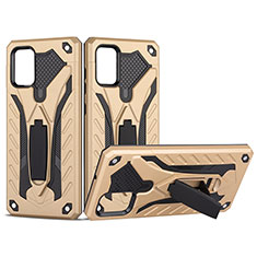 Funda Bumper Silicona y Plastico Mate Carcasa con Soporte YF2 para Samsung Galaxy A51 4G Oro