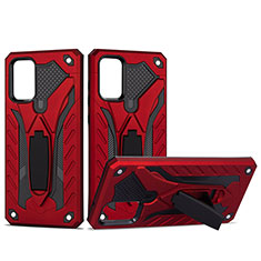 Funda Bumper Silicona y Plastico Mate Carcasa con Soporte YF2 para Samsung Galaxy S20 Plus 5G Rojo