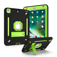 Funda Bumper Silicona y Plastico Mate Carcasa con Soporte YJ1 para Apple iPad Mini 4 Verde