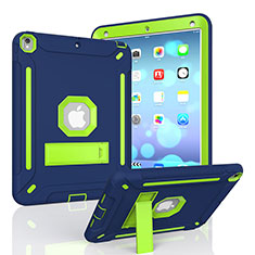 Funda Bumper Silicona y Plastico Mate Carcasa con Soporte YJ2 para Apple iPad Air 3 Azul